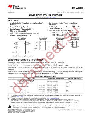 SN74LVC1G00DBVRE4 datasheet  